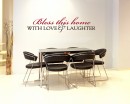  "Bless this home with Love & Laughter."  Family Quotes Wall Decal Family Vinyl Art Stickers